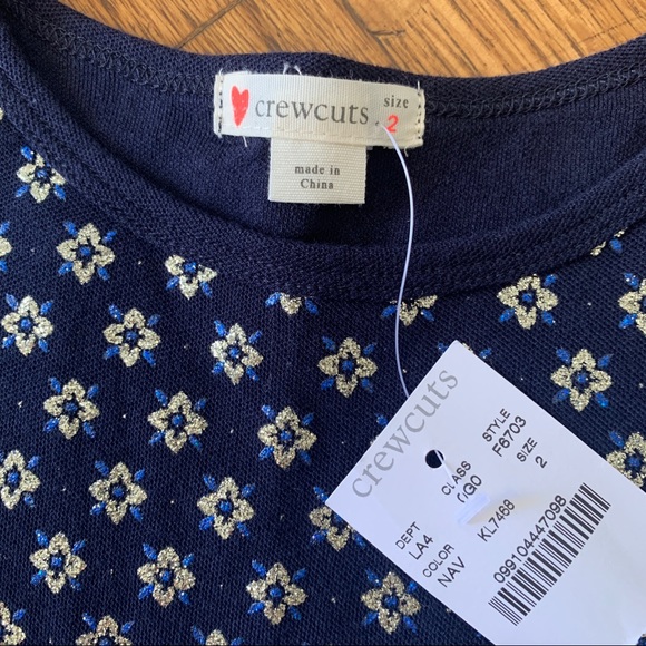 Crewcuts Girls' glitter ruffle-hem Dress 2T NWT - Picture 4 of 5